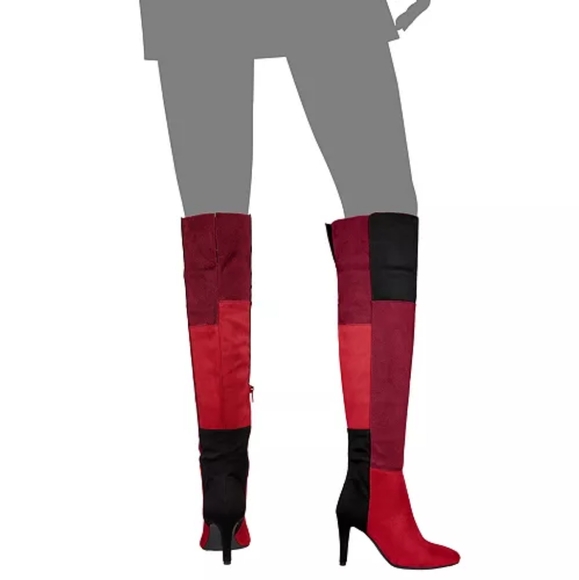 Rialto Carpio Colorblock Over-The-Knee Boots - Picture 2 of 8